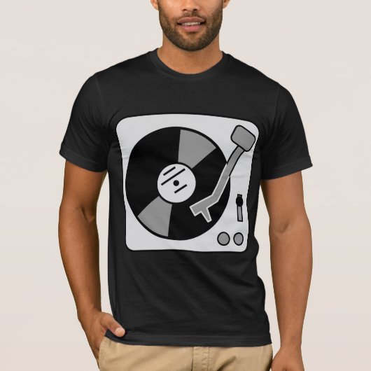 DJ Platenspeler T-shirt (Voorkant)