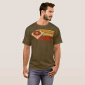 DJ Platenspeler T Shirt Warme Kleuren (Voorkant volledig)