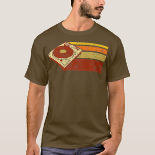  DJ Platenspeler T Shirt Warme Kleuren