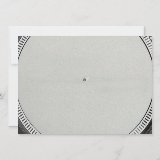 DJ Platenspeler Uitnodiging (Achterkant)