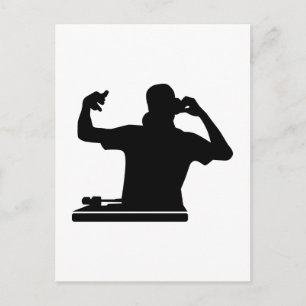 DJ Platenspelers club Briefkaart
