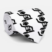 DJ Platenspelers Stropdas (Opgerold)