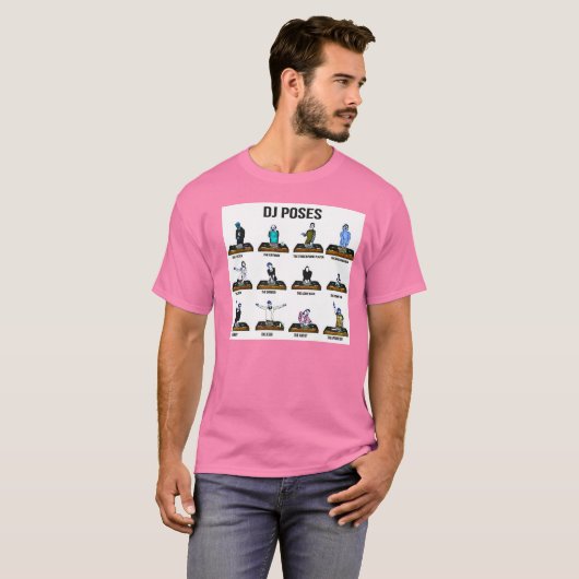 DJ Poses T-Shirt (Voorkant volledig)