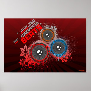 DJ Poster Jaw Beats Music Graffiti art