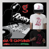 DJ Poster van I'm G Clothing (Voorkant)
