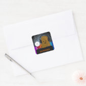 DJ Potato Custom Vierkante Sticker (Envelop)