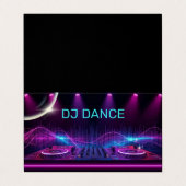 DJ Professioneel Visitekaartje (Buitenkant ongevouwen)