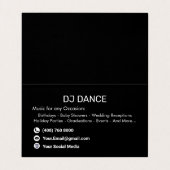 DJ Professioneel Visitekaartje (Binnenkant ongevouwen)