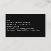 DJ - Professionele Visitekaartjes voor kleurenexpl (Achterkant)