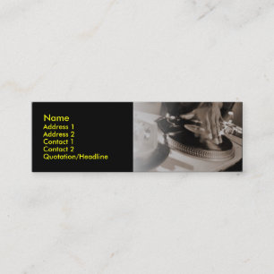 DJ-profielkaart Mini Visitekaartje