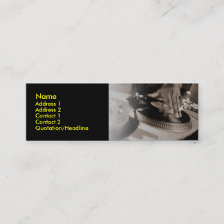 DJ-profielkaart Mini Visitekaartje