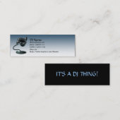 DJ-profielkaart Mini Visitekaartje (Voorkant / Achterkant)