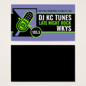 DJ Profile Cards Visitekaartje (Voorkant /achterkant)