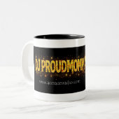 DJ Proudmomma Mug Tweekleurige Koffiemok (Voorkant links)
