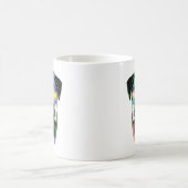 Dj Pug met hoofdtelefoon Funny Pug Music Koffiemok (Center)