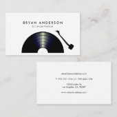 DJ Record Platenspeler Visitekaartje (Voorkant / Achterkant)