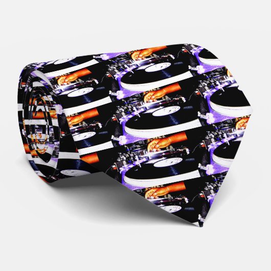 DJ Records Stropdas (Opgerold)