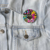 DJ redde mijn leven Ronde Button 5,7 Cm (In situ)