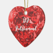 dj RedDiamond Sieraad Keramisch Ornament (Links)