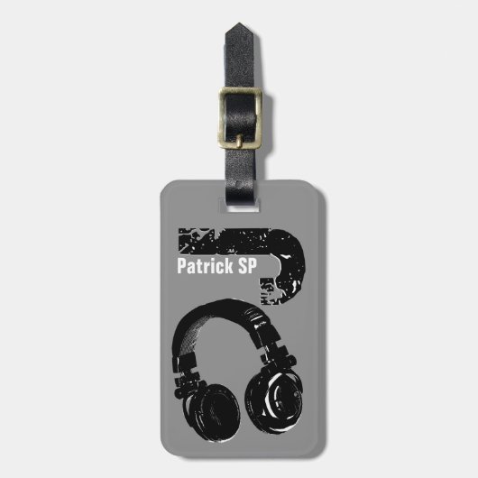 DJ reizen Bagagelabel (Voorkant verticaal)