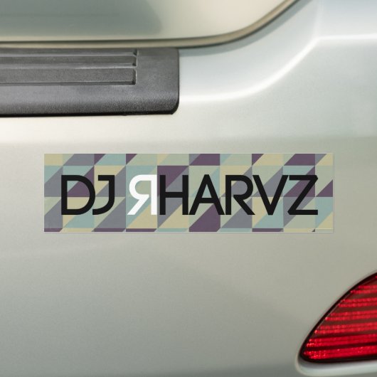 DJ RHARVZ BUMPERSTICKER (Op auto)