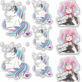 DJ Rhiannon Jade logo pack vinylsticker/decal Sticker (Voorkant)