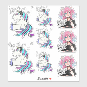 DJ Rhiannon Jade logo pack vinylsticker/decal Sticker