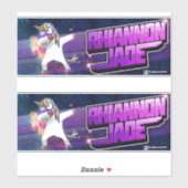 DJ Rhiannon Jade logo vinylsticker/decal Sticker (Vel)