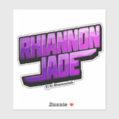 DJ Rhiannon Jade logo vinylsticker/decal Sticker (Vel)