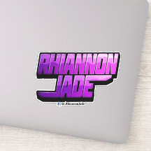 DJ Rhiannon Jade logo vinylsticker/decal