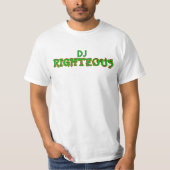 DJ Righteous White T T-shirt (Voorkant)