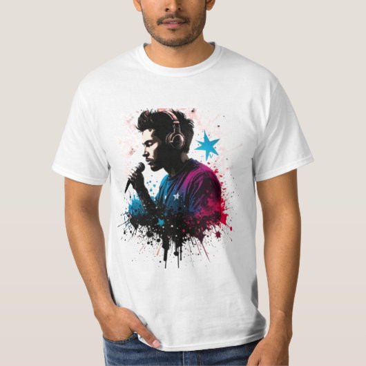 DJ Rising Star T-Shirt Design (Voorkant)