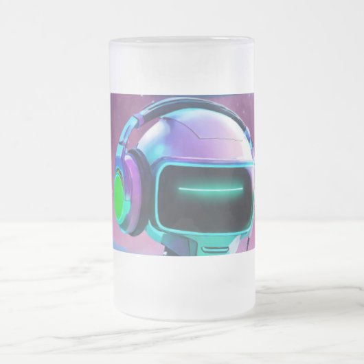 DJ Robot Mok - Futuristisch Mixing Console ontwerp (Center)