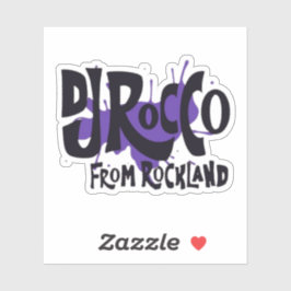 DJ Rocco From Rockland logo Sticker