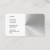 DJ Roestvrij staal voor moderne Visitekaartje (Achterkant)