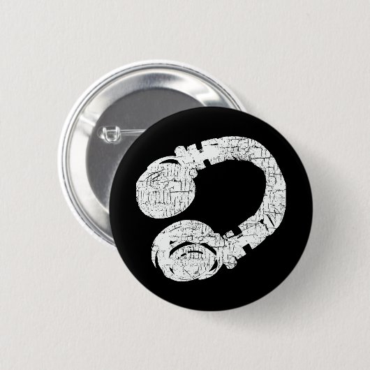 dj ronde button 5,7 cm (Voorkant /achterkant)