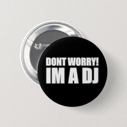 DJ RONDE BUTTON 5,7 CM (Voorkant /achterkant)