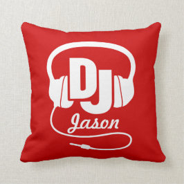 DJ rood & wit toevoegen jouw naam kussen