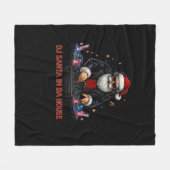 DJ Santa In Da House Fleece Blanket (Voorkant (Horizontaal))