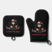 DJ Santa In Da House Potholder Set (Voorkant)