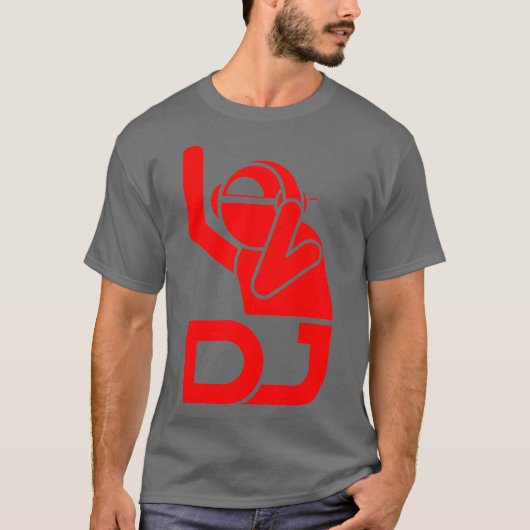 DJ Schattige Disc Jockeys Muziek Compositie Grappi T-shirt (Voorkant)