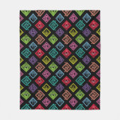 DJ Scooby-Doo Pattern Fleece Deken (Voorkant)