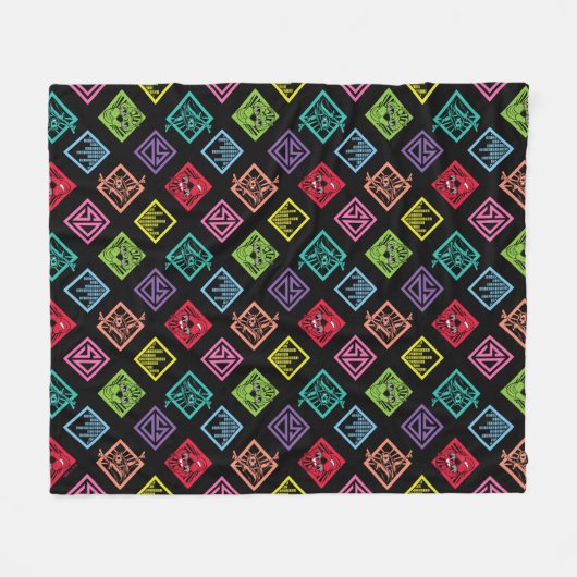 DJ Scooby-Doo Pattern Fleece Deken (Voorkant (Horizontaal))