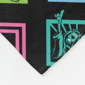 DJ Scooby-Doo Pattern Fleece Deken (Hoek)