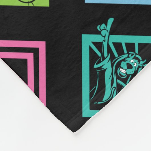 DJ Scooby-Doo Pattern Fleece Deken (Hoek)