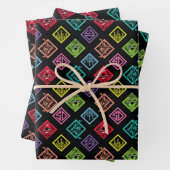 DJ Scooby-Doo Pattern Inpakpapier Vel (In situ)