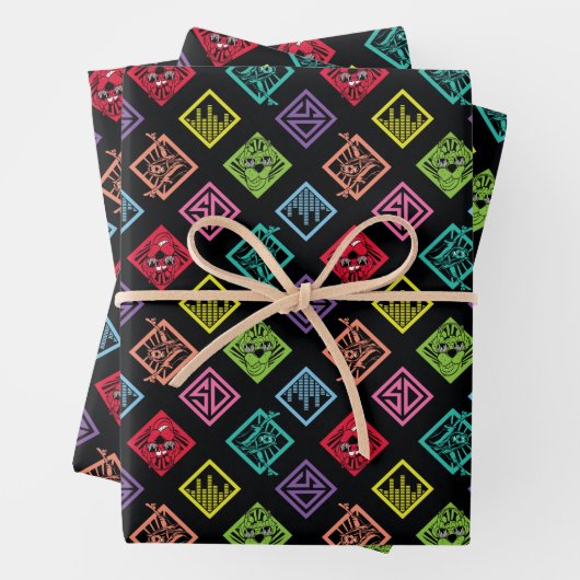 DJ Scooby-Doo Pattern Inpakpapier Vel (In situ)