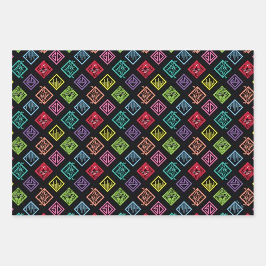 DJ Scooby-Doo Pattern Inpakpapier Vel (Voorkant)