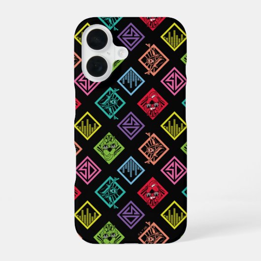 DJ Scooby-Doo Pattern iPhone 16 Hoesje (Achterkant)