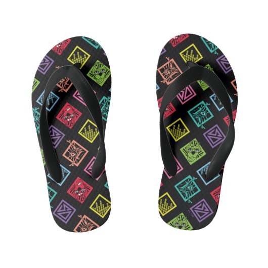 DJ Scooby-Doo Pattern Kinder Teenslippers (Voetbed)